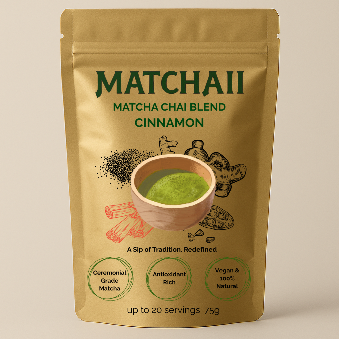 Daily Ritual Pouch - Cinnamon (75g)
